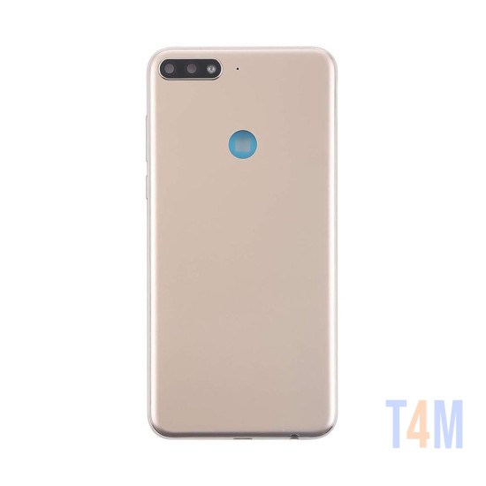 TAMPA TRASEIRA COM LENTE DE CÂMERA HUAWEI Y7 PRIME 2018 DOURADO